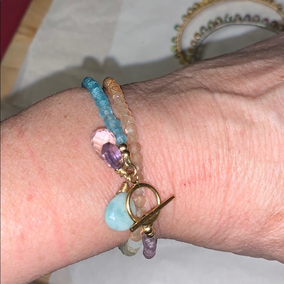 Genuine Gemstone Bracelets*Rubys,Amythest,Peridot - Picture 13 of 16